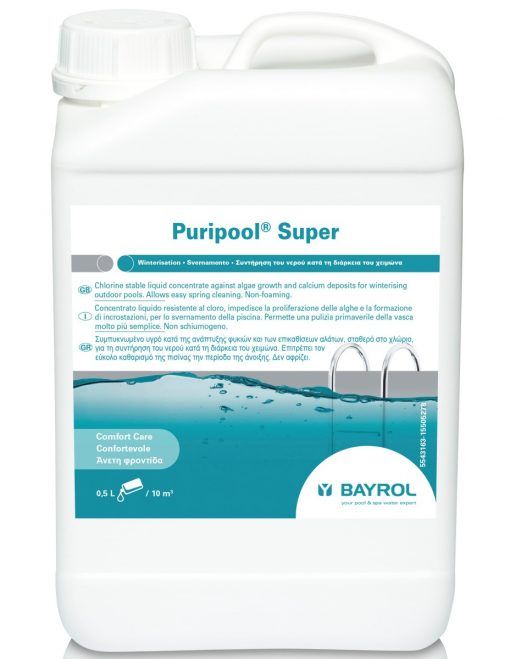 Puripool® Super Invernador líquido - Betão / Liner, marca Bayrol. 5 litros